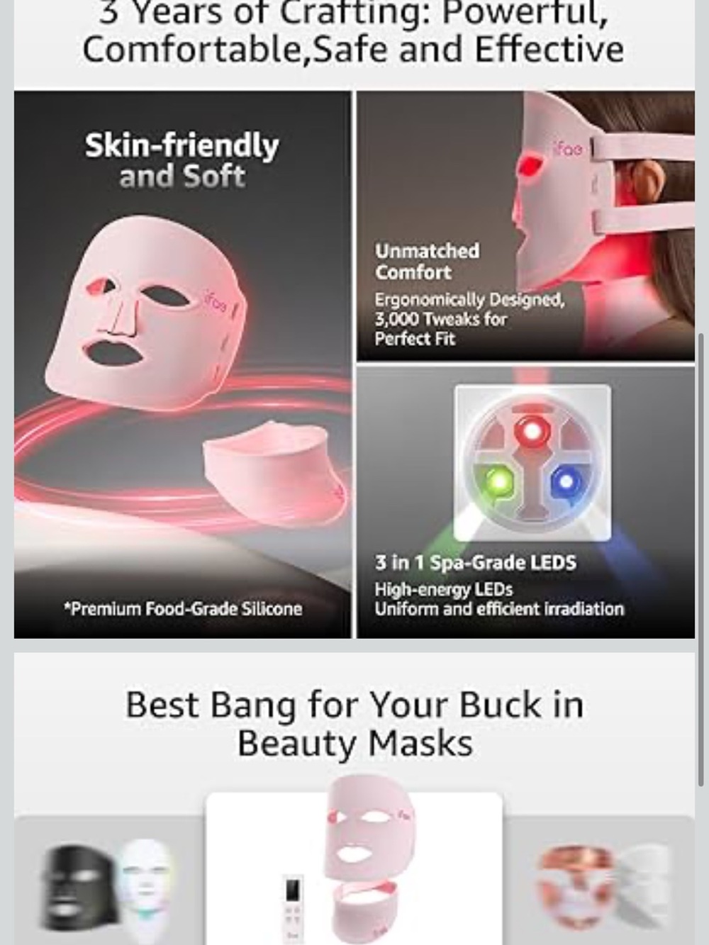 Brand new Ifae LED Face & Neck Mask - Picture 2 of 5